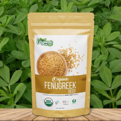 Organic Zing Bockshornkleesamen 453 g / 15,9 oz USDA Organic Zertifiziert