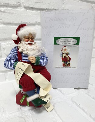 CLOTHTIQUE Possible Dreams Santa in original box Santa Claus is