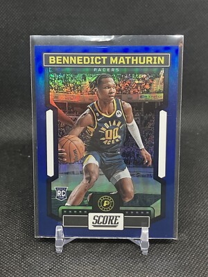 2022 Panini Chronicles Score Premium Blue /99 Bennedict Mathurin #543 Rookie RC