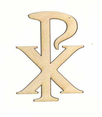 Chi Rho Unfinished Wood Shape Cut Out C11482 Crafts Lindahl Woodcrafts ...