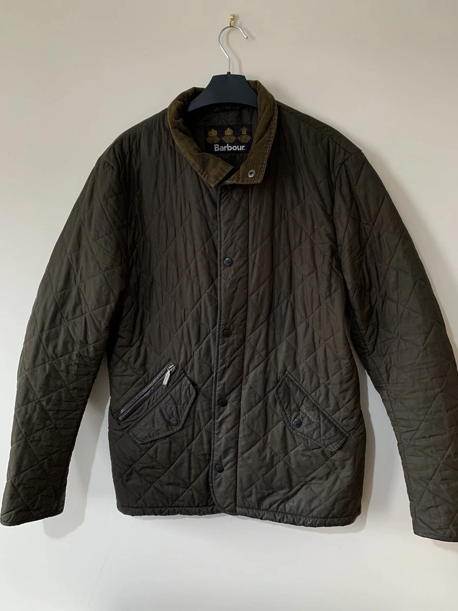 Barbour Chelsea Sportsquilt Jacket Small 21 Pit Step Casual Dark Green Comfy