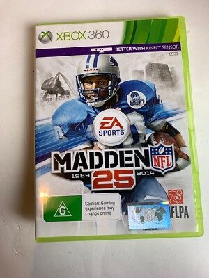 Madden NFL 25 1989 - 2014 EA Sports X-Box 360 Better with Kinect Sensor G Rated