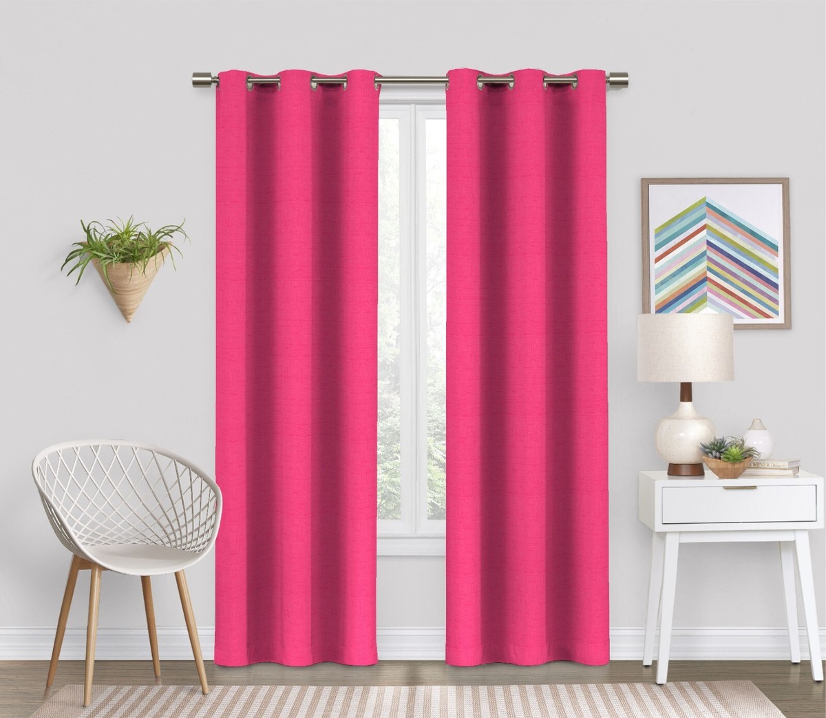 Eclipse Dayton Solid Color Blackout Grommet Single Curtain Panel