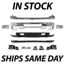 Chrome - Bumper Bracket Kit for 2011-2014 Chevy Silverado 2500HD 3500HD With Fog
