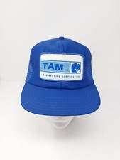 VTG TAM Engineering Corporation Large Patch Snapback Trucker Hat USA MADE Cap