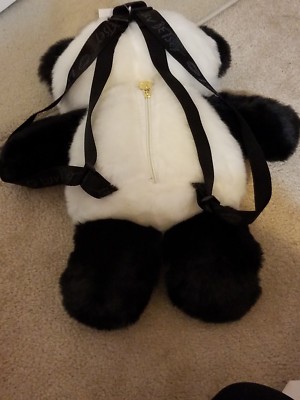 Betsey Johnson LBANDY Furry Panda Bear Backpack s-l400.jpg main image 4