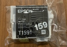 Genuine Epson 159 Photo Black Cartridge T1591 T159120 T159 Stylus Photo R2000