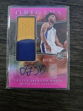 2023-24 Origins Trayce Jackson-Davis Rookie Jersey Auto PINK #1/25
