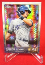 Scooter Gennett Topps Chrome Refractor 2015 Baseball Card #3 Mint 