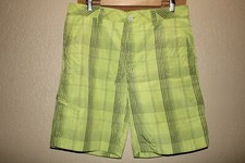 COLUMBIA Mens 34" Waist Plaid Nylon shorts Combine ship Discount
