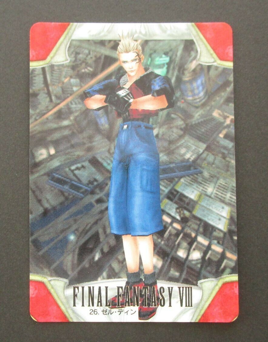 Final Fantasy Viii Zell Dincht No 26 Carddass 1999 Bandai Japanese Card Ff8 Ebay