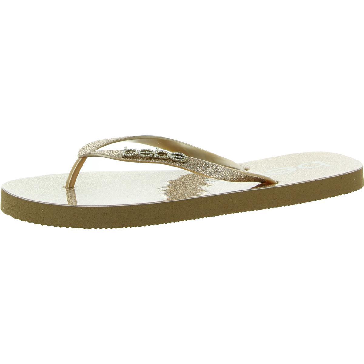 Женские шлепанцы-слипоны Bebe Tracee из искусственной кожи на ремешках с острым носком BHFO 8218 4490₽