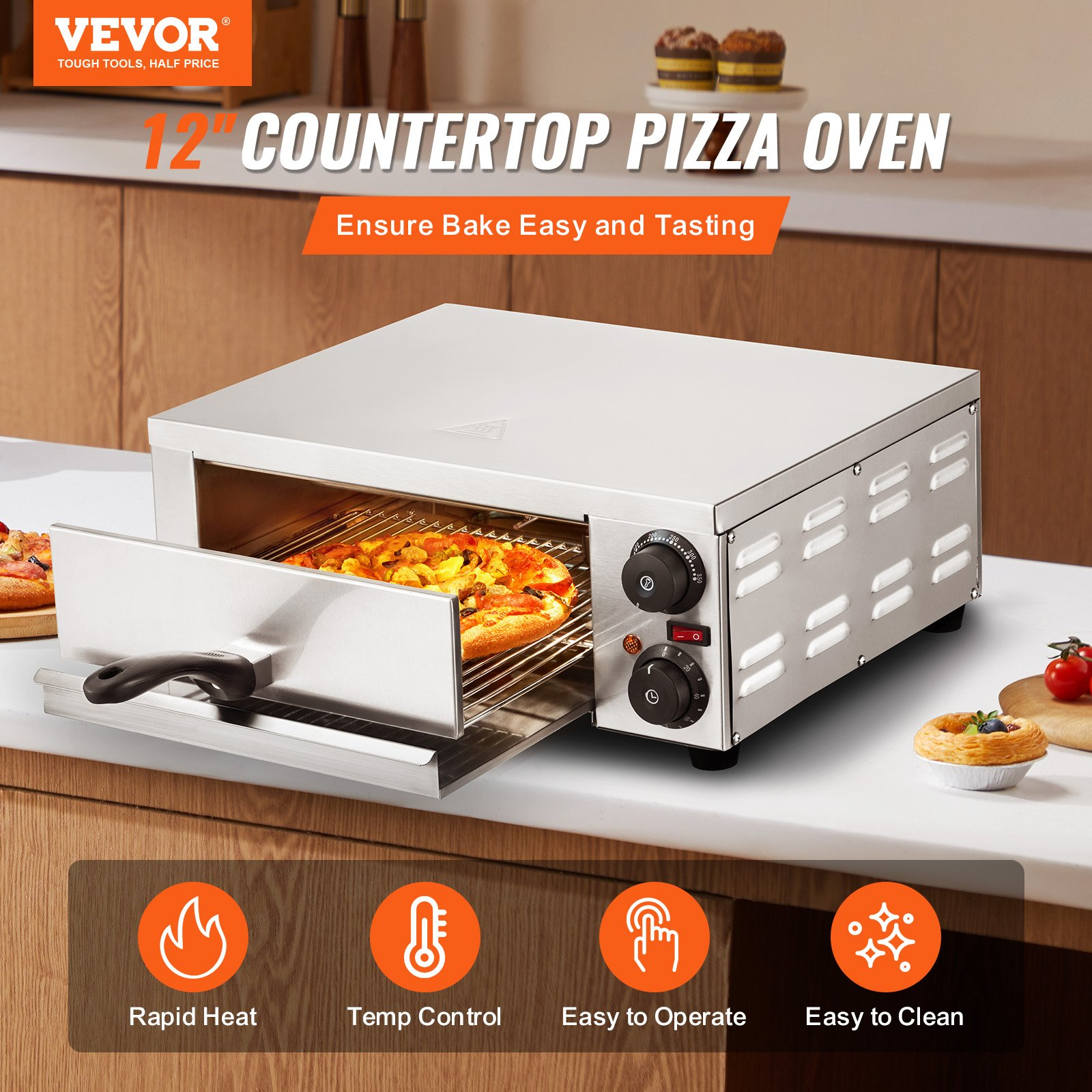 Electric Countertop Pizza Oven 12