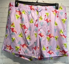 NWT George Mens Flamingo Swim Trunks Sz 2XL