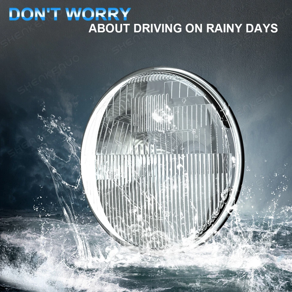 Para Oldsmobile Omega 1974-1979 FARO 7" pulgadas viga sellada carcasa de vidrio H6024 Foto 3 de 4