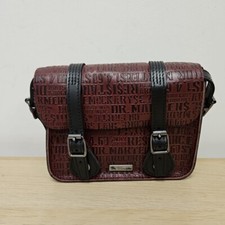 Borsa a tracolla Dr Martens Mini borsa graffiti pelle liscia scritta rossa 7x6"