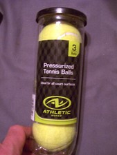 Athletic Works 3 Pressurized Tennis Balls for All Court Surfaces