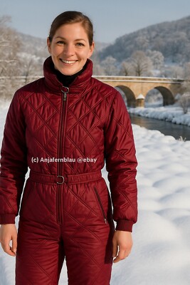 *NEU* Skianzug Glanznylon Oldschool 38 shiny nylon Quelle Schneeanzug Skioverall