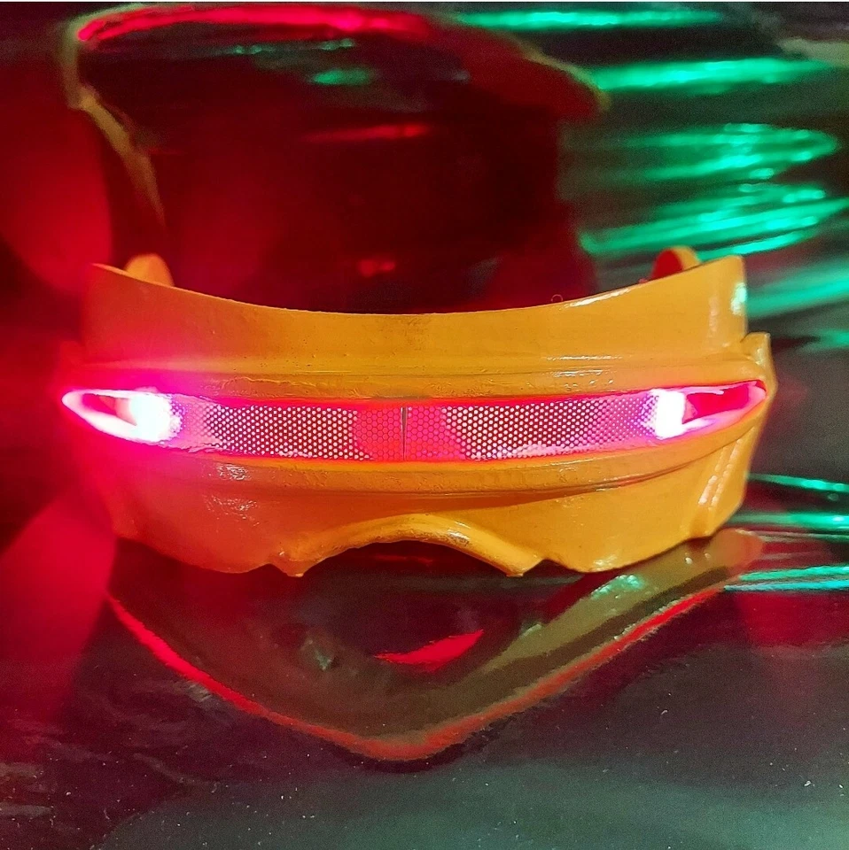 Cyclops Visor Glasses Xmen Mask Cosplay Costume Geek Accessory Marvel Yellow 3D - Image 2 of 3