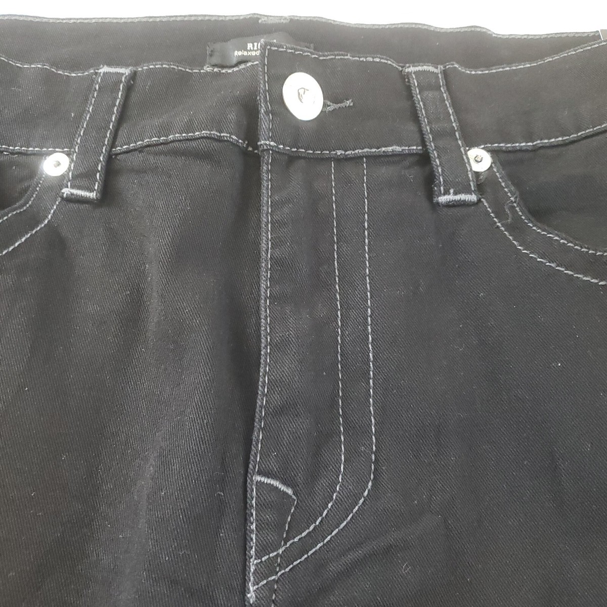 True Religion Ricky Flap SN Relaxed Straight Black