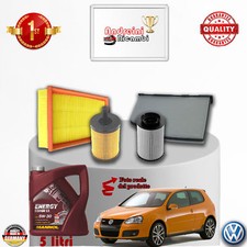 KIT TAGLIANDO FILTRI + OLIO VW GOLF V 1.9 TDI 77KW 105CV DAL 2004 -> 2009
