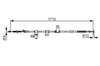 Handbremsseil Toyota T. Prius 1.5 03-09 PR