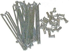 TRIUMPH T140  BSA  POLISHED STAINLESS STEEL FRONT SPOKE SET COTTON REEL DISC HUB