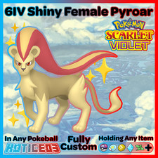 ✨ Shiny Female Pyroar 6IV ✨ Pokemon Scarlet & Violet 🚀 Fast 🚀
