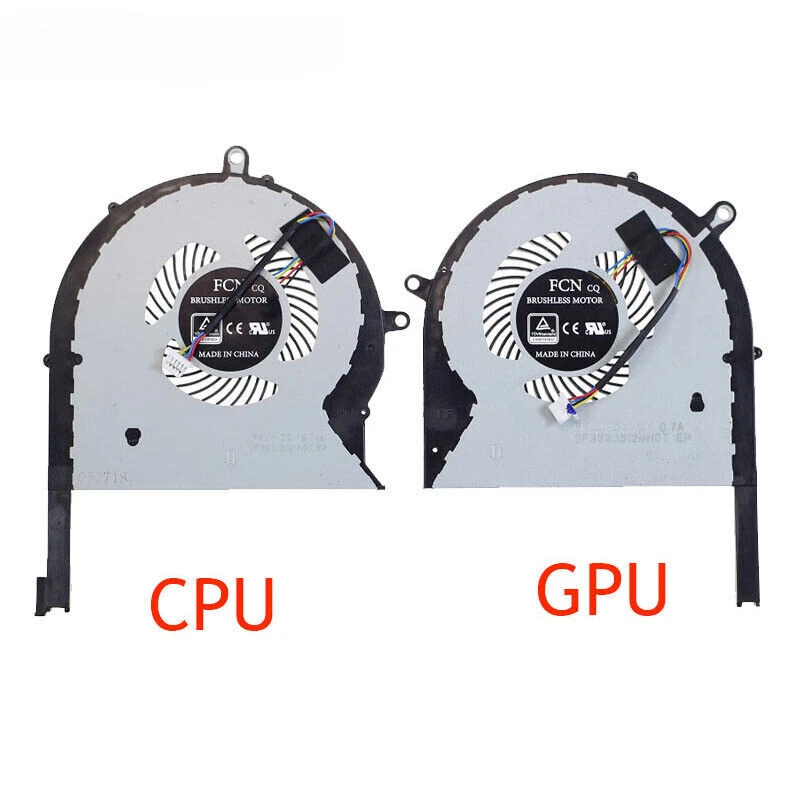 1PAIR Laptop CPU Fan GL503GE GL703GE PX703GE DFS593512MN0T DFS2013121A0T 12V - Image 2 of 3