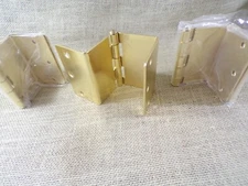 MARS WELLNESS BRASS EXPANDABLE DOOR HINGES 3 PACK NEW