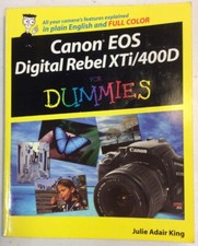Canon EOS Digital Rebel XTi/400D For Dummies 2008 Softback Julie King GnuReads