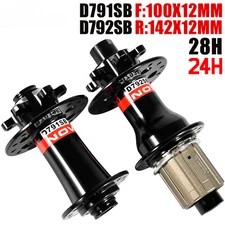 Road Bike Disc Brake Hubs 100*12MM 142*12MM Thru Axle 8/9/10/11Speed 24/28Holes