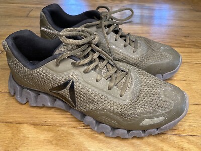 Reebok Zig Se Mens Size 8.5 Green And Grey
