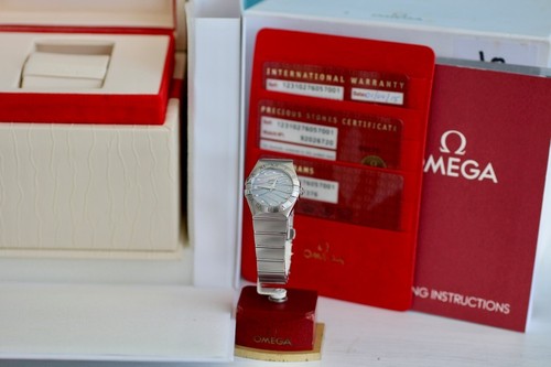 Omega Constellation Ladies Diamond Dial 27mm 12310276057001 2015 Full Set - 第 3/18 張圖片