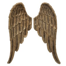 2 Engelsflügel Cosmo Wanddeko Engel Wandhänger Gold Flügel 