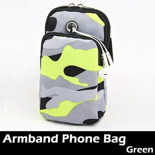 Green Sport Running Arm bag Phone Bag Fits ios 7/6/6S/SE S5/S4/S3 Sweat Resistan - 第 1/1 張圖片