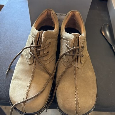 tan suede Softspots lace-up Women shoes Size 10 Split-toe New 