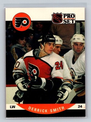 1990-91 Pro Set #503 Derrick Smith RC Philadelphia Flyers