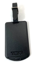 Tumi Luggage ID Hang Tag Briefcase Duffle Tag Travel Plastic Black BRAND NEW
