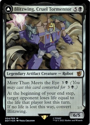 Blitzwing, Cruel Tormentor (FOIL) BOT #4 Transformers Magic: The Gathering NM