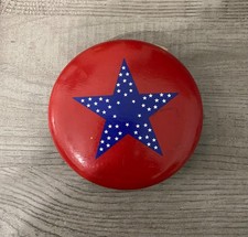 Red, White, and Blue Wooden Texas Star Yo-yo