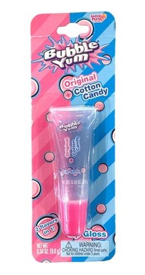 Vintage 2014 Lotta Luv Bubble Yum Original & Cotton Candy Squeezy Lip Gloss Rare