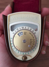 DDR Werralux Belichtungsmesser Photoele mit Etui Vintage #088