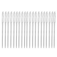 20Pcs Silver Large Eye Blunt Needles for Sewing Yarn and Needlepoint Crafts