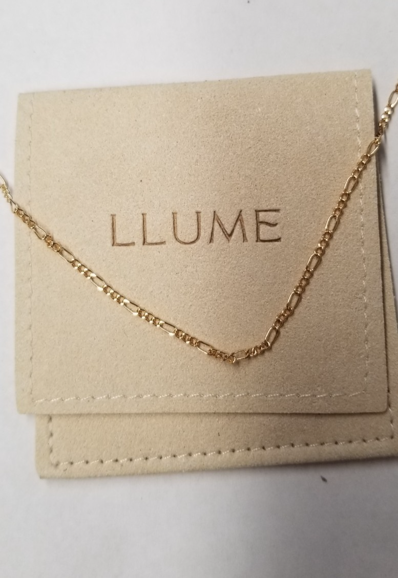 "Llume Colette Gold Plated Necklace 18\""