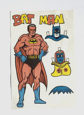 Vintage Batman Bruce Wayne Hombre Murcielago Art Print Mexican Bat Man Mexico