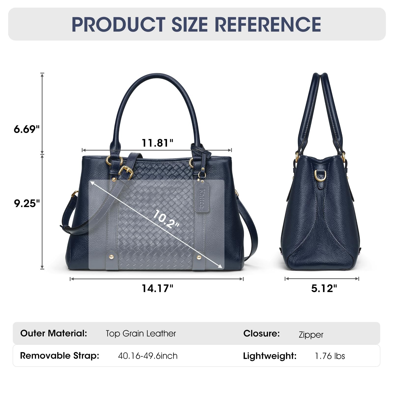 Soft Genuine Leather Satchel Bags Top Handle Crossbody Purses and Handbags To...