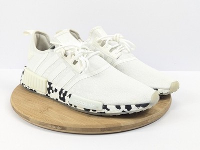 Adidas NMD R1 Mens 12 White Black Shoes Color Splash Oreo Sneakers
