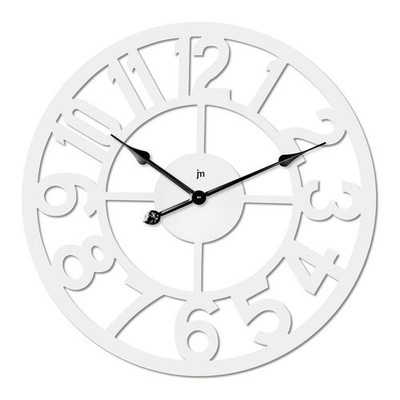 Wanduhr Lowell JUSTAMINUTE Weiß