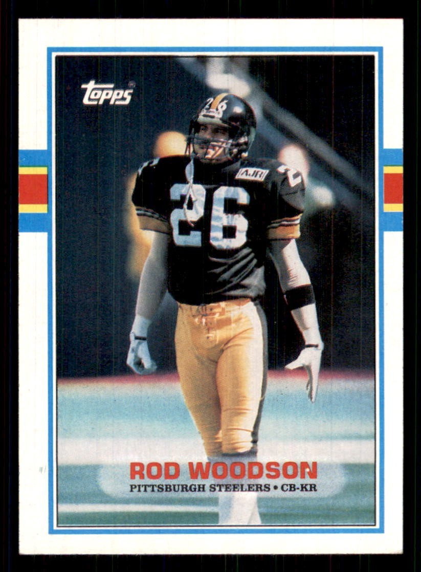 1989 Topps #323 Rod Woodson Rookie RC Pittsburgh Steelers